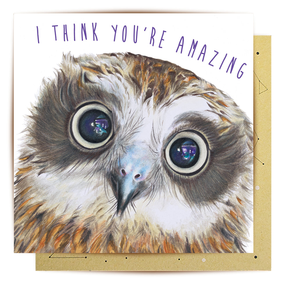 Greeting Card Amazing Owl