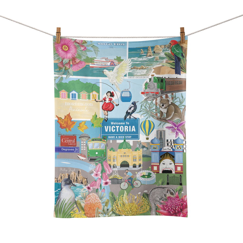 Tea Towel Gday Victoria