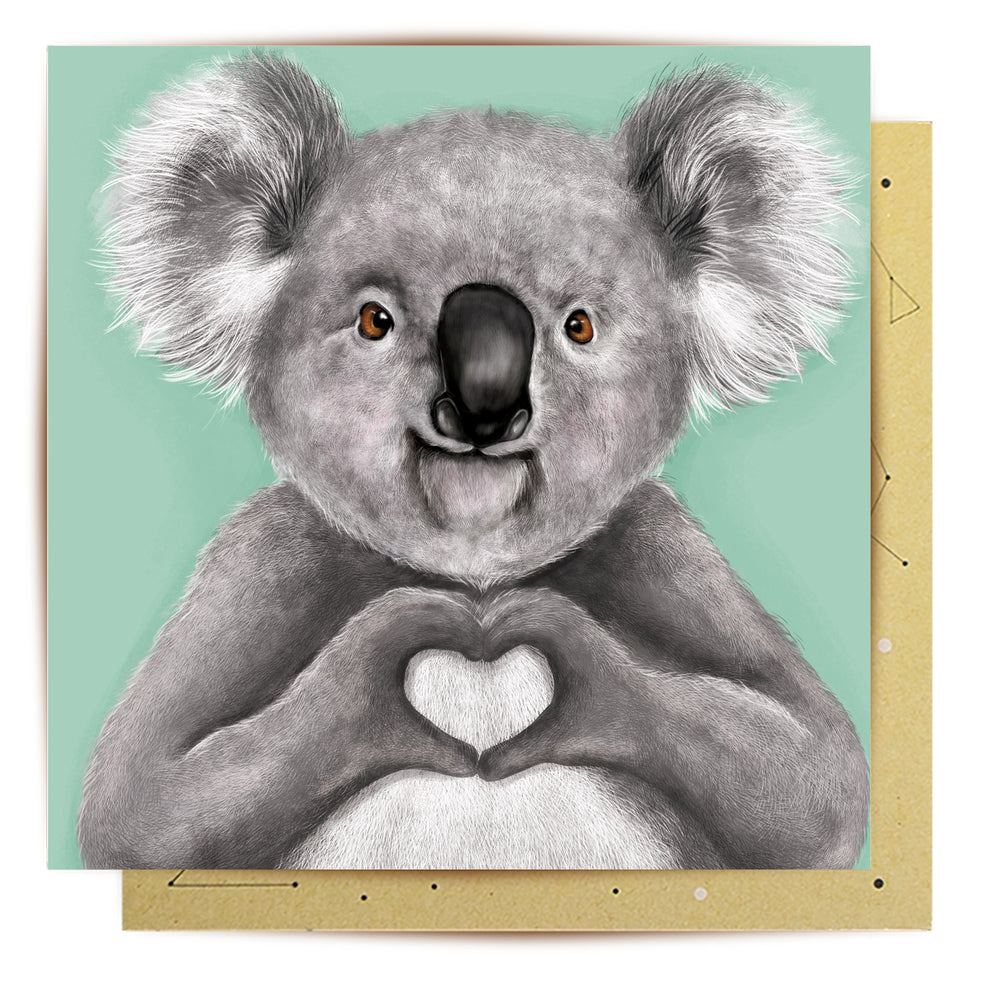 
                      
                        Greeting Card Heart Koala
                      
                    