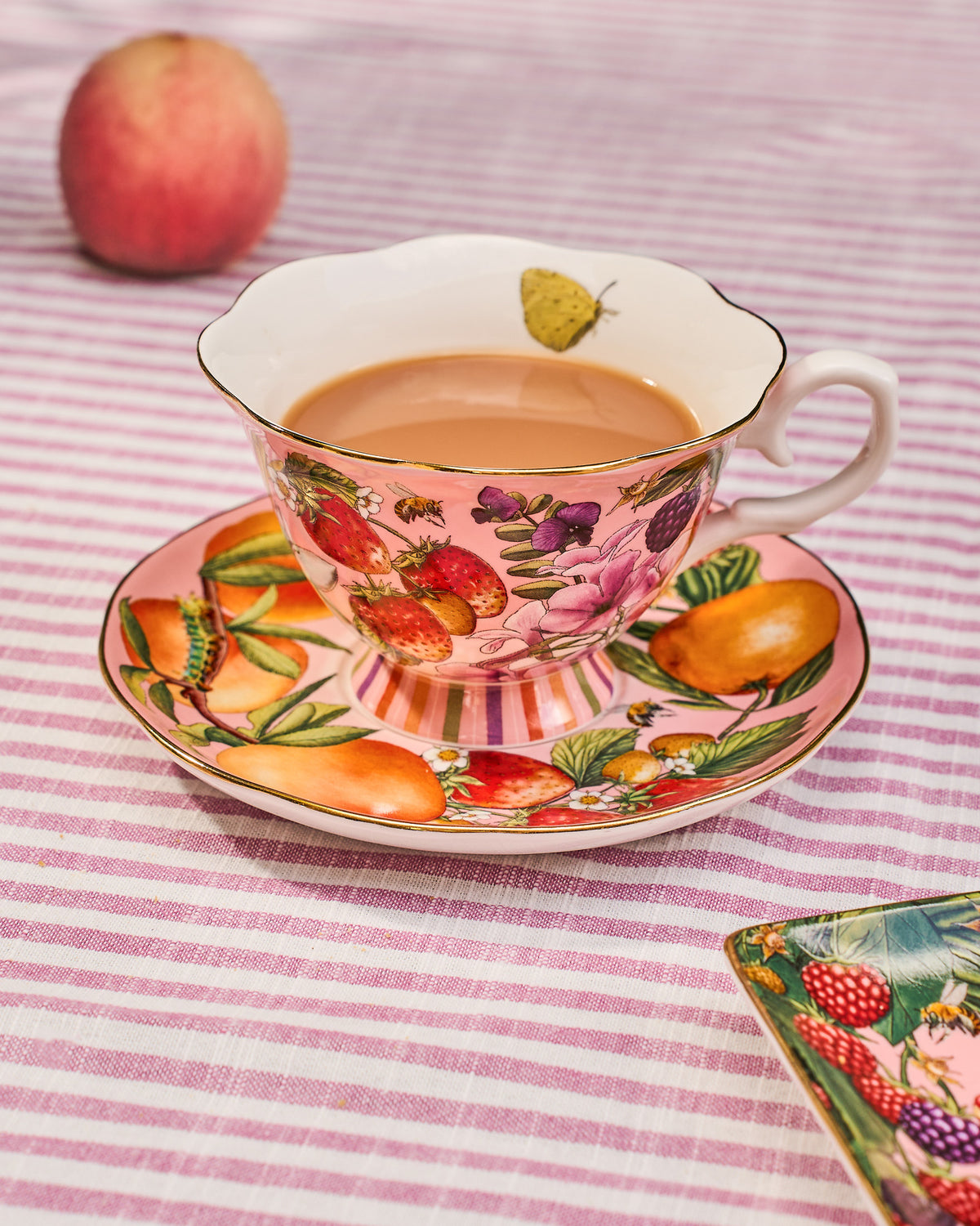 Tea Cup & Saucer Bountiful Harvest