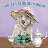 Greeting Card Fabulous Tea Mum