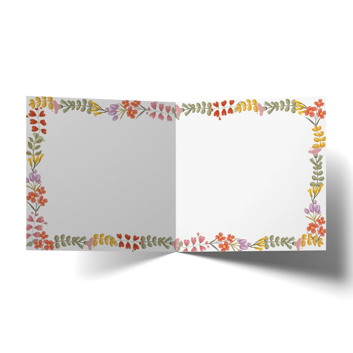 Greeting Card Happy Birthday Tiny Flowers