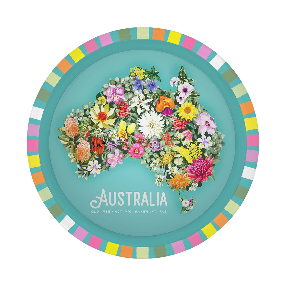 Celebration Tray G'Day Australia Map