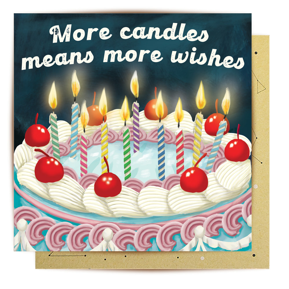 Greeting Card More Candles More Wishes