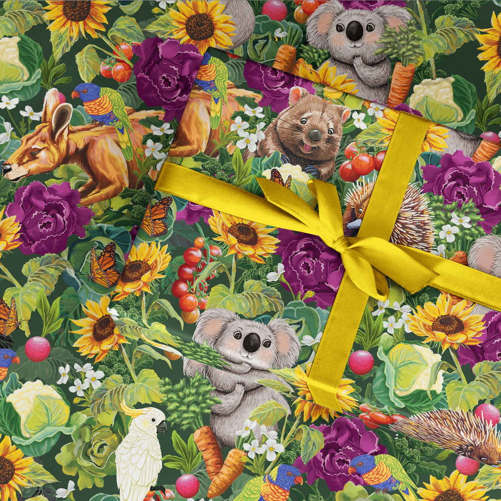 Flat Wrapping Paper Garden Giggles