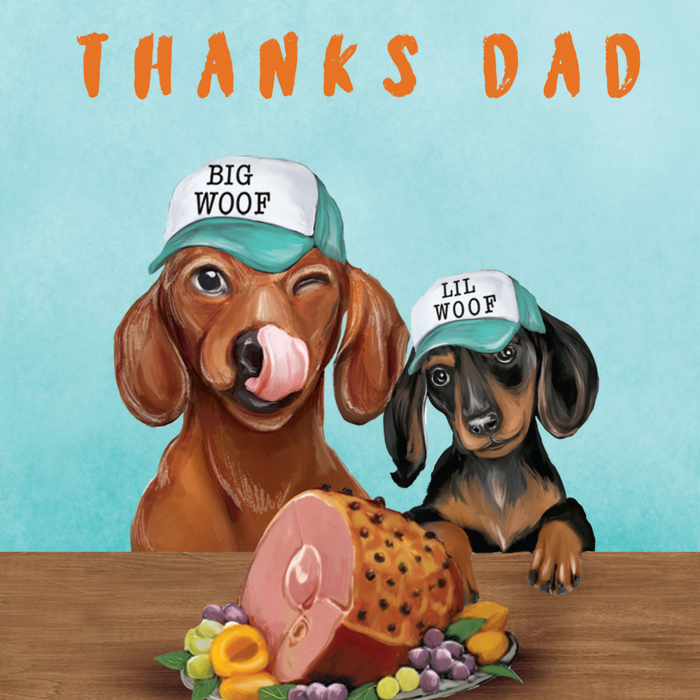 
                      
                        Greeting Card Thanks Dad Daschunds
                      
                    