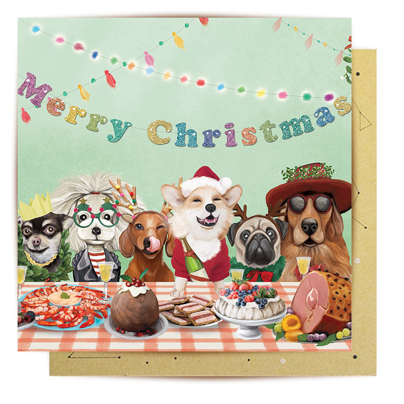 Greeting Card Canine Christmas