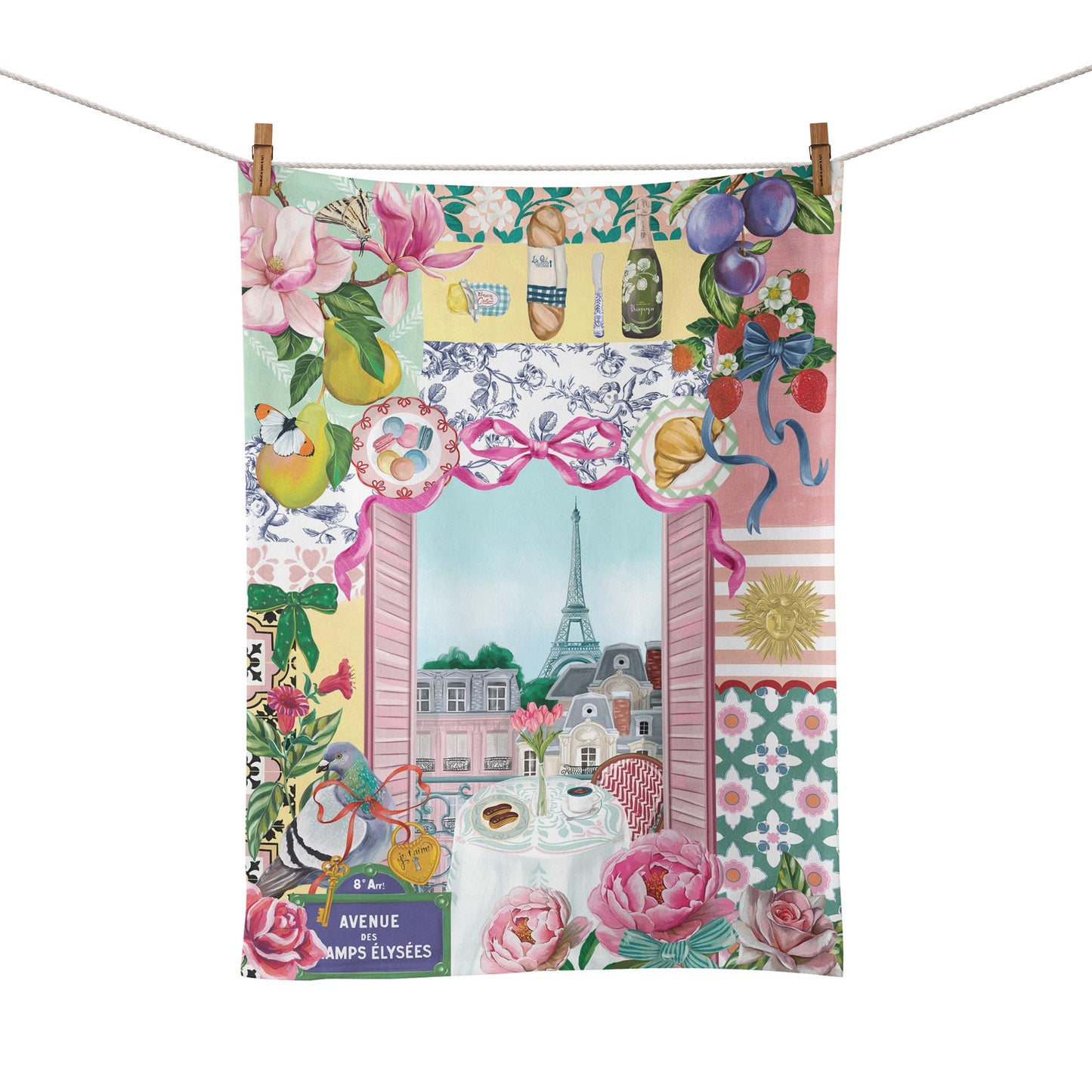 Tea Towel Je t'aime Paris