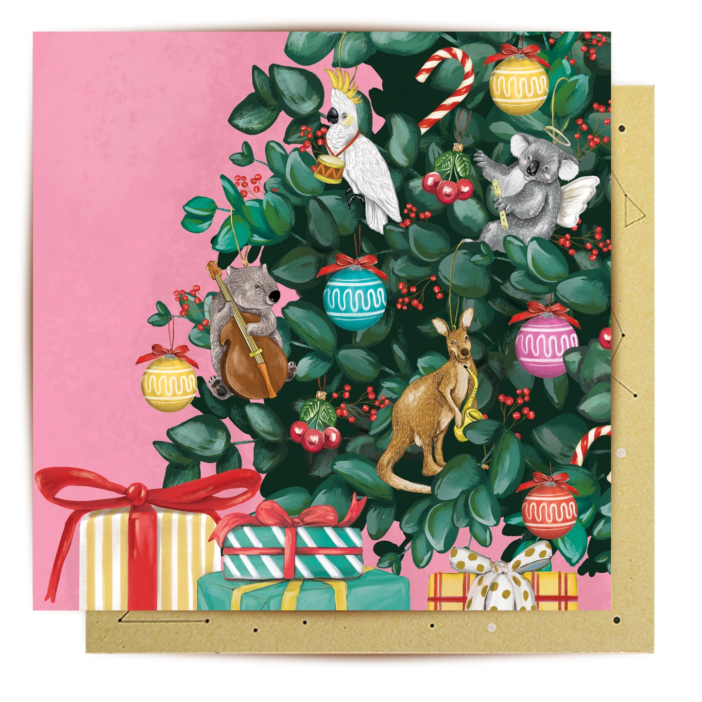 Greeting Card Musical Critters Joy