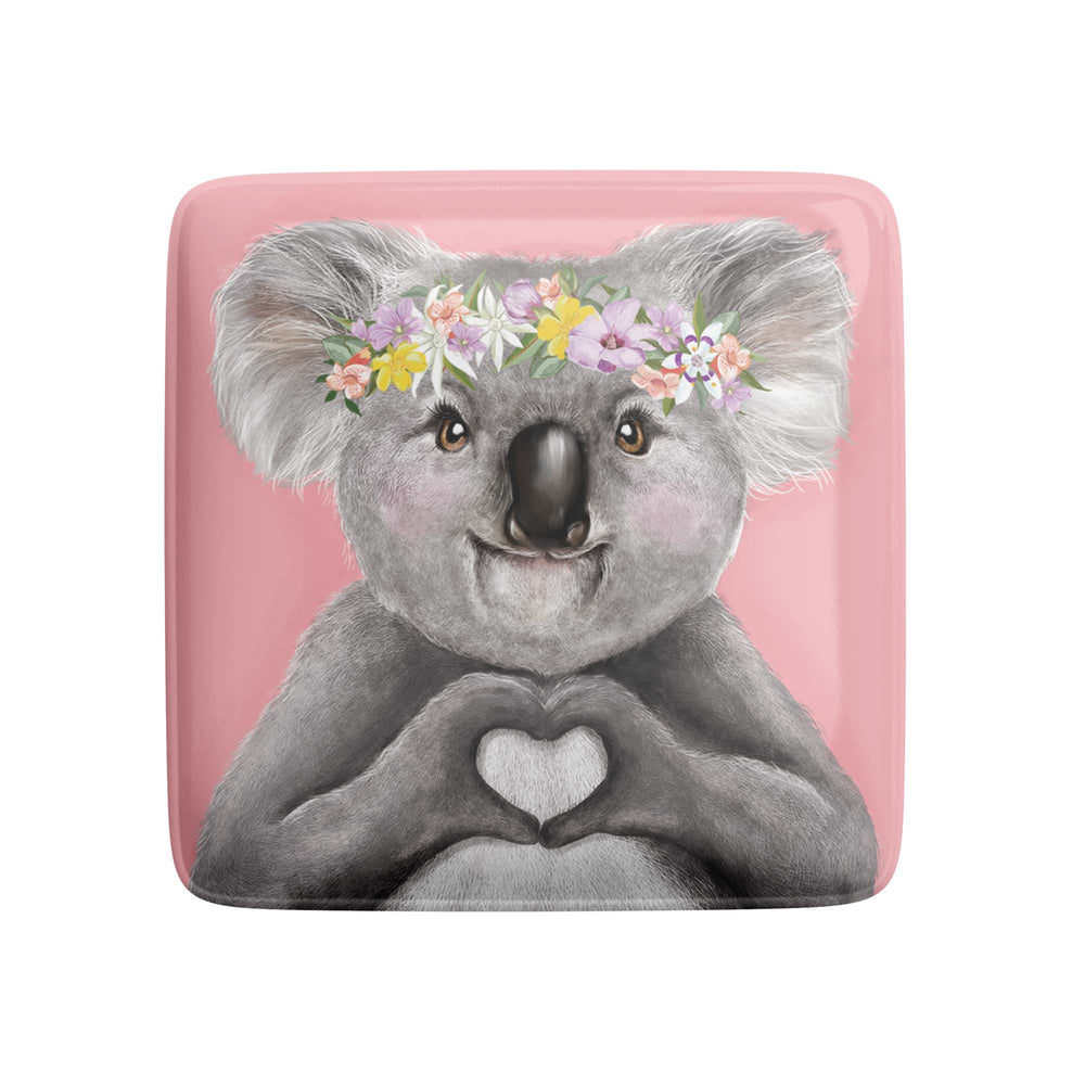 Fridge Magnet Heart Koala Girl