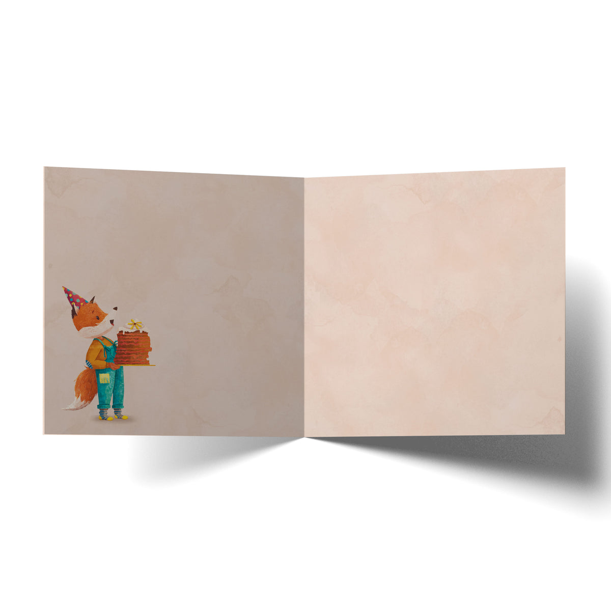 Greeting Card Foxes Birthday