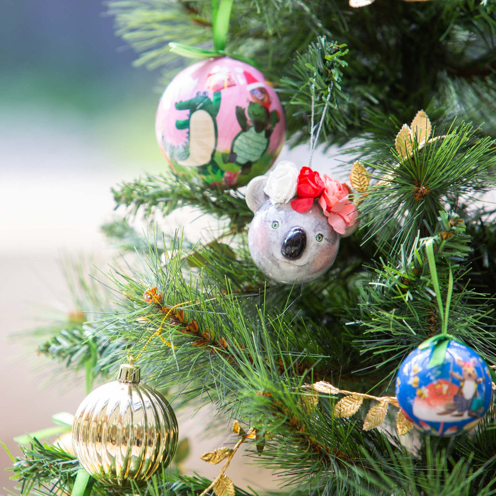 3D Bauble Santa's Help Flower Crown