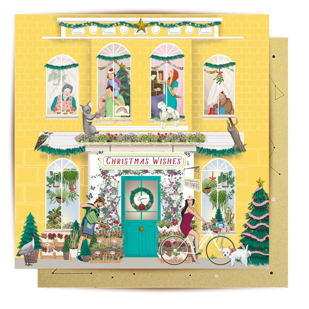 Greeting Card Christmas Wishes Neighbours