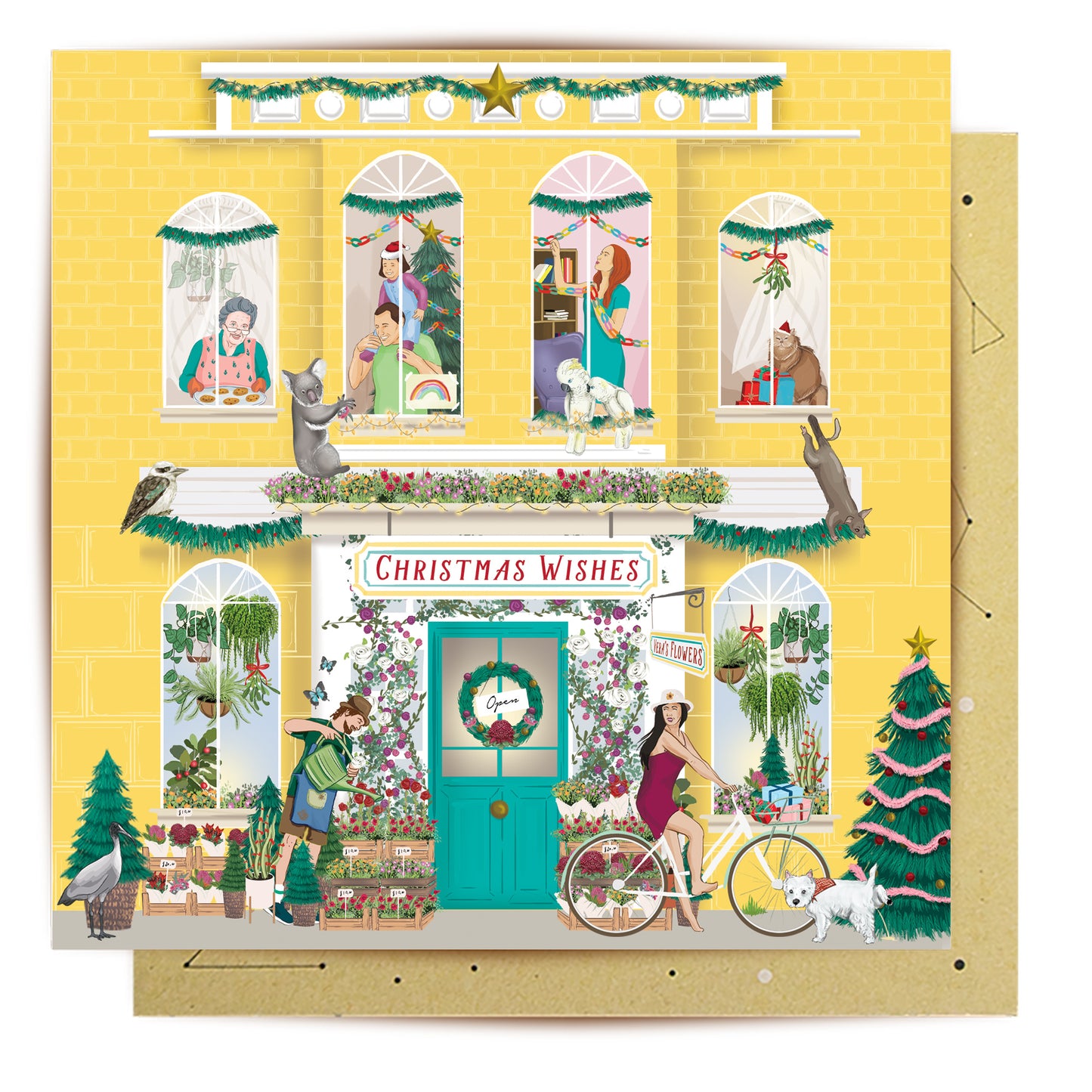 Greeting Card Christmas Wishes Neighbours