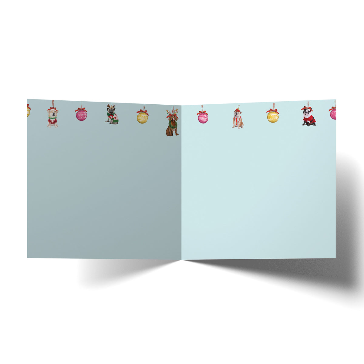 Greeting Card Doggy Christmas Tree