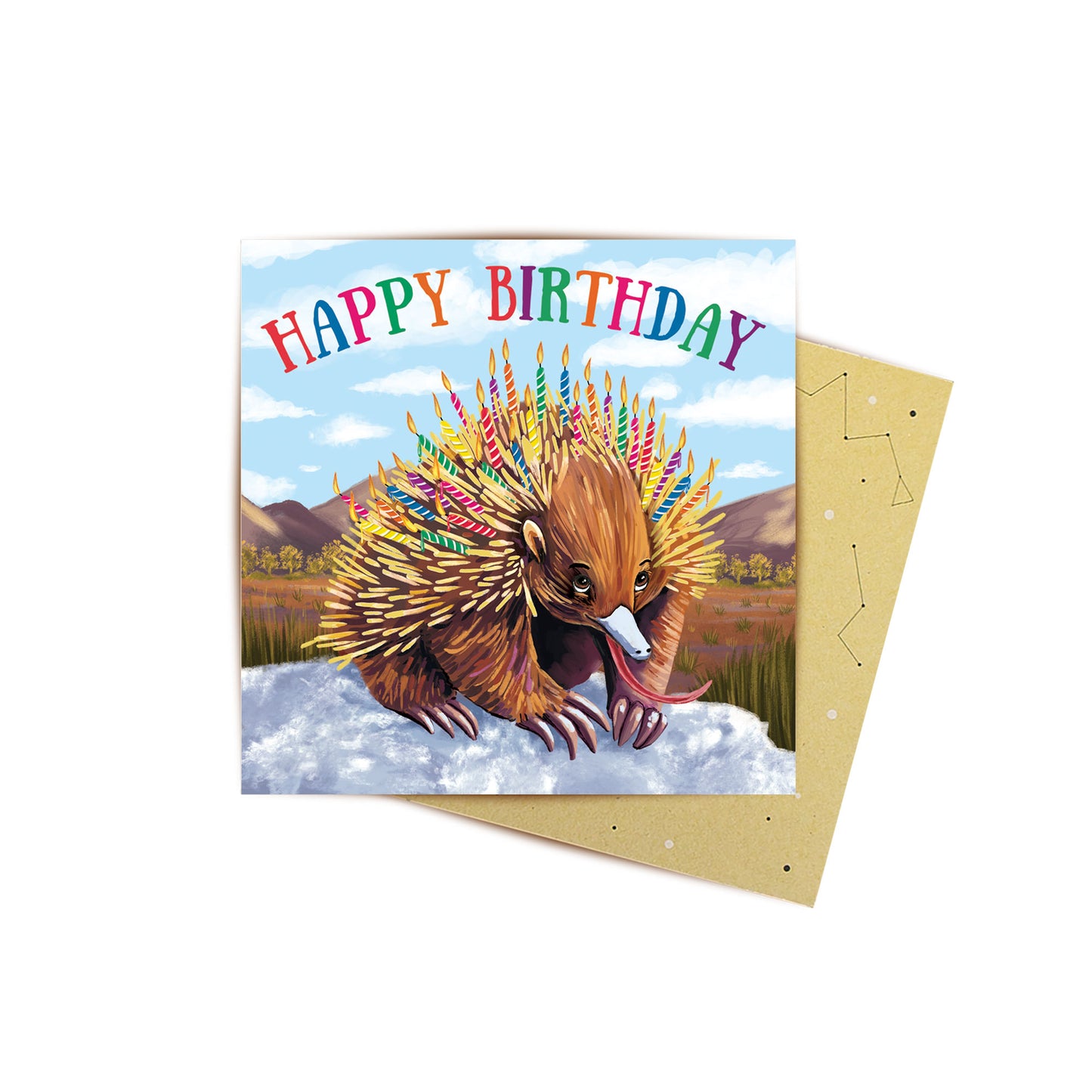 Mini Card Echidna Candles
