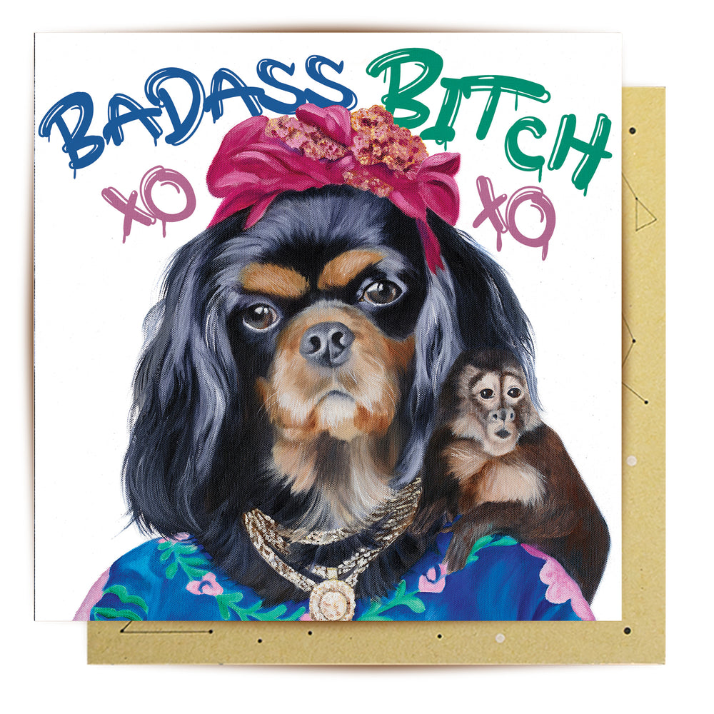 
                      
                        Greeting Card Badass Bitch
                      
                    