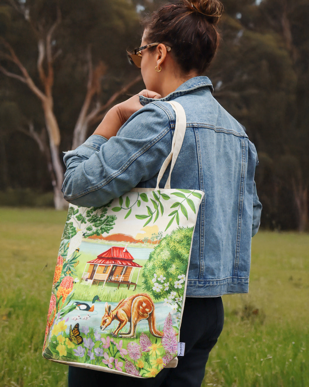 Shopping Tote Garden Giggles River