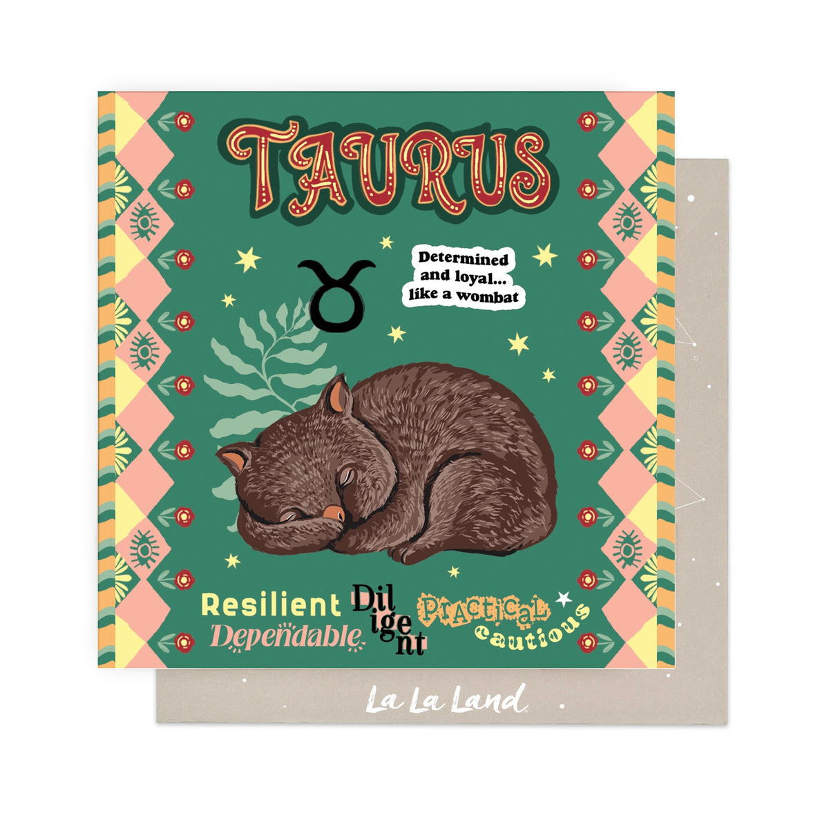Greeting Card Aussie Astrology Taurus 20th Apr - 20th May