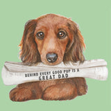 Greeting Card Newspaper Pup