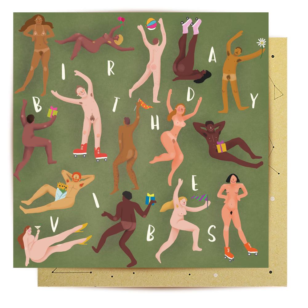 
                      
                        Greeting Card Birthday Vibes Nudie
                      
                    