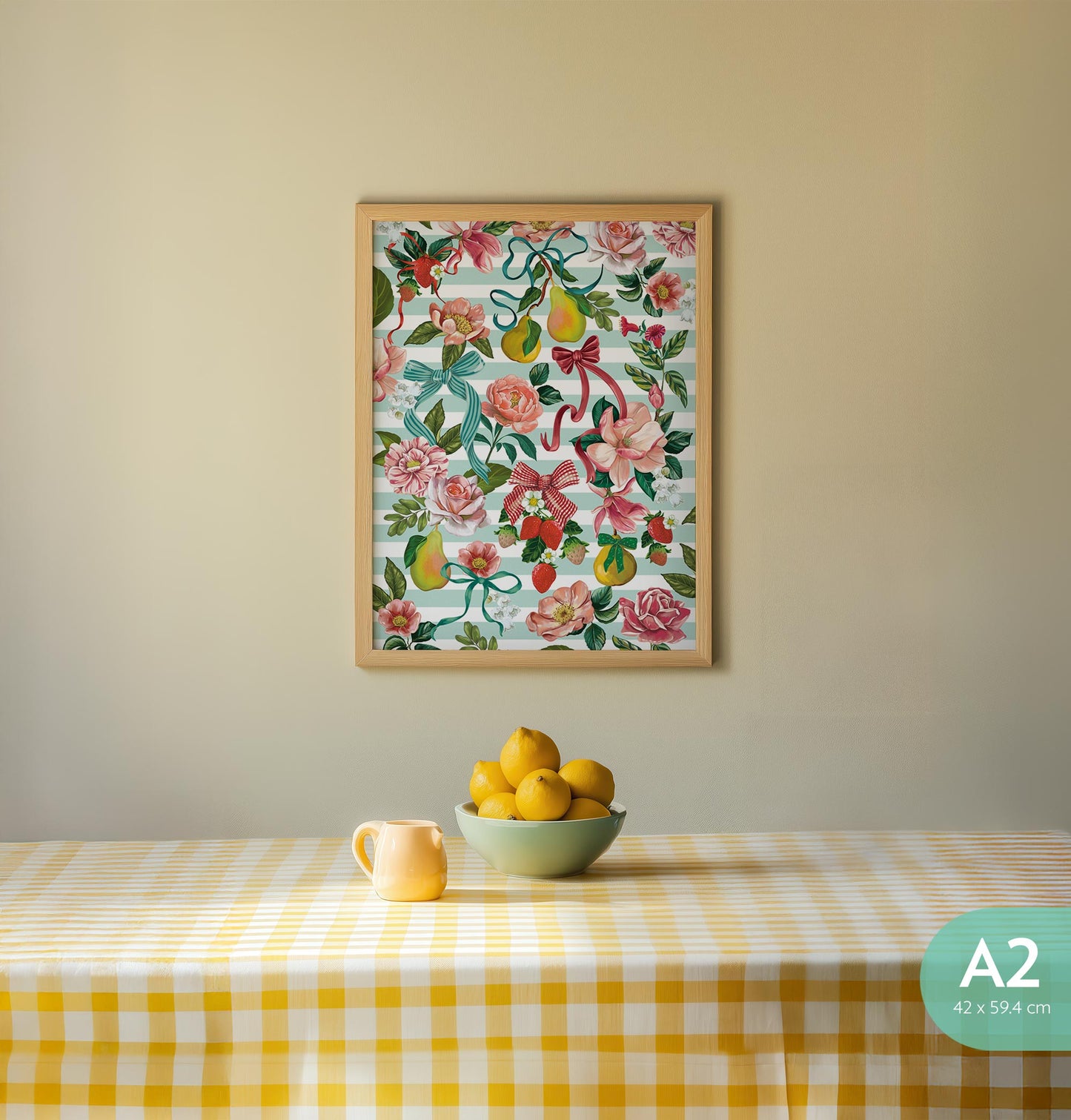 Art Print Je T'aime Paris Pattern