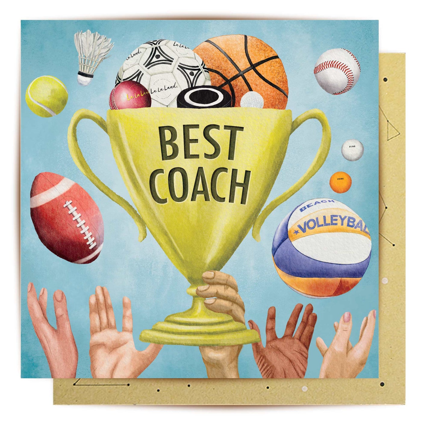 Greeting Card Best Coach