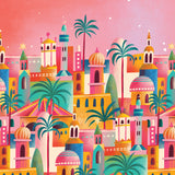 Greeting Card Marrakesh Colorful View
