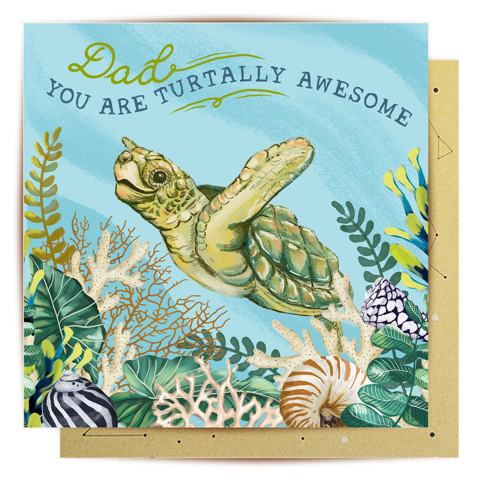 
                      
                        Greeting Card Turtally Awesome Dad
                      
                    