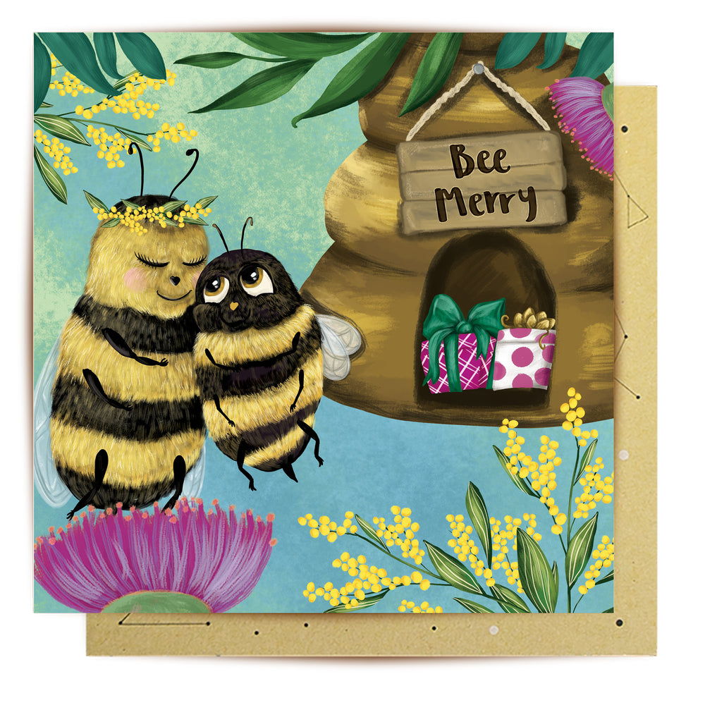 
                      
                        Greeting Card Bee Merry
                      
                    