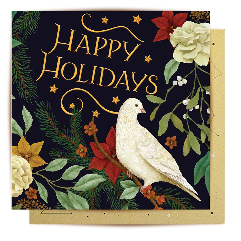 Greeting Card Festive Birds Greeting