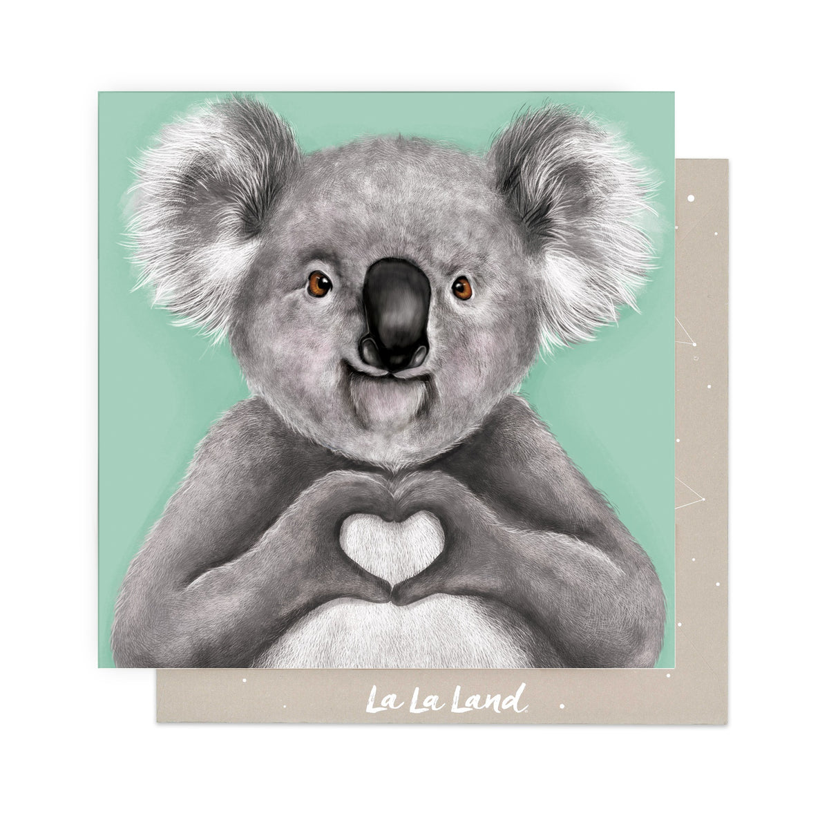 Greeting Card Heart Koala