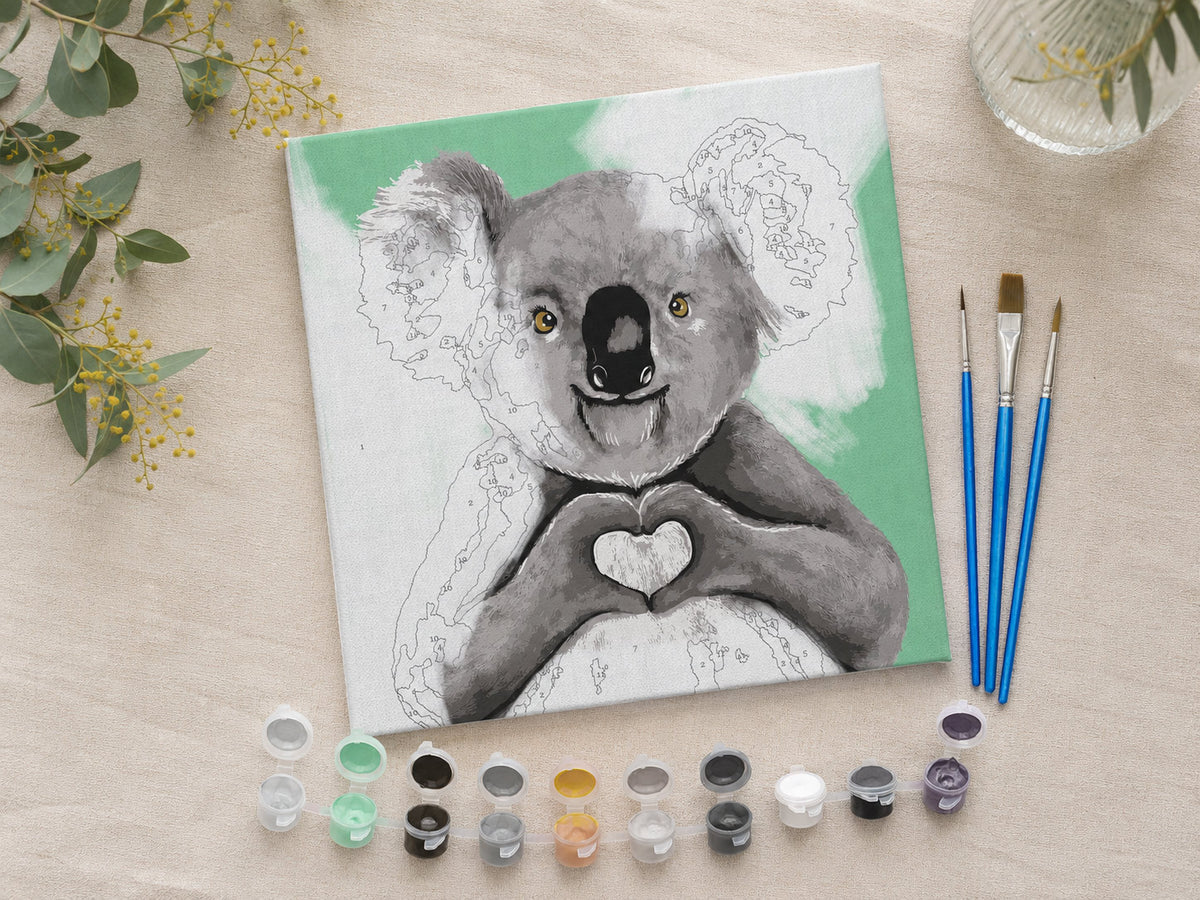 Paint by Number Small I Heart Koala