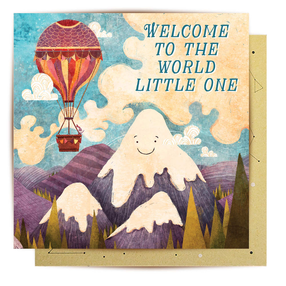 Greeting Card Hot Air Balloon Newborn