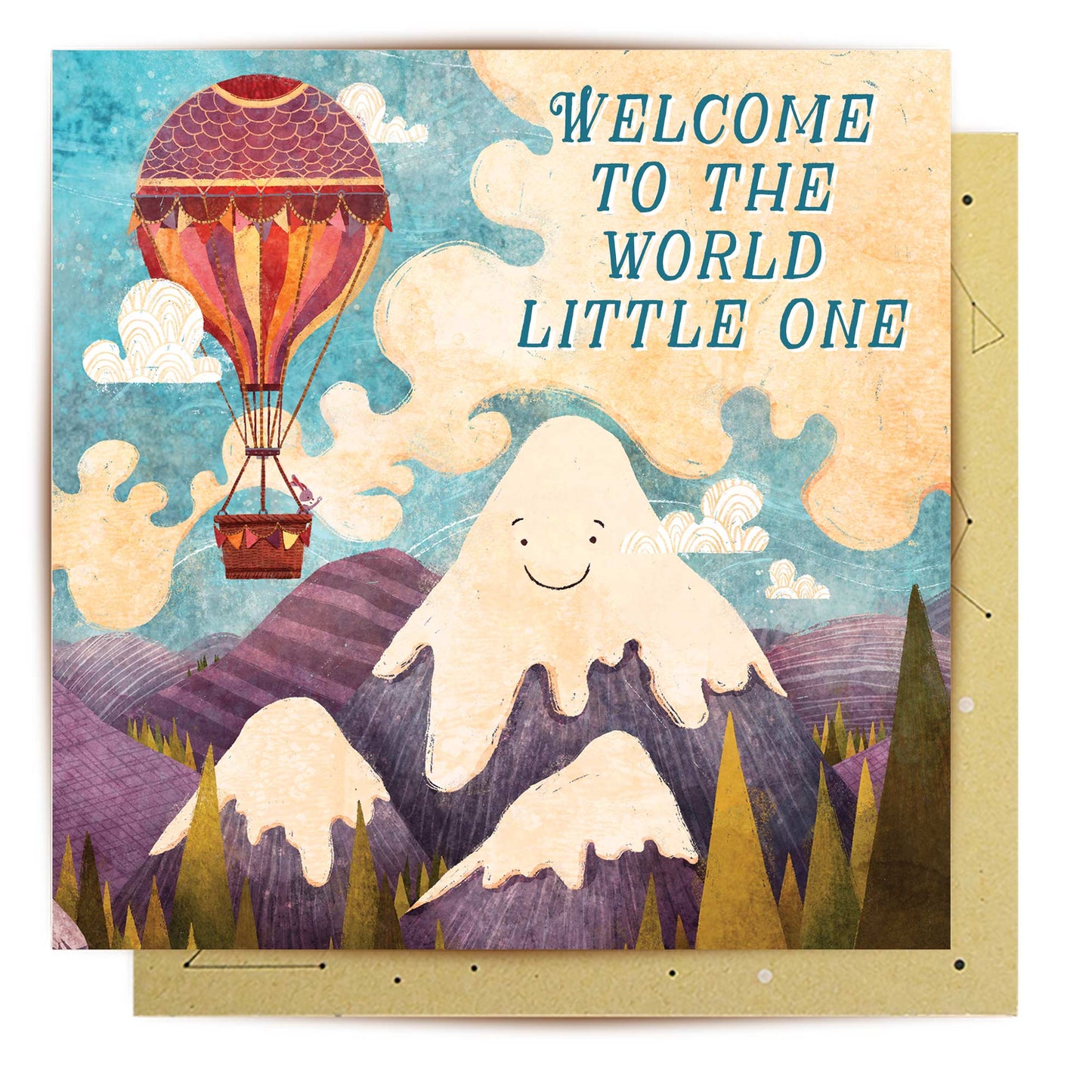 Greeting Card Hot Air Balloon Newborn