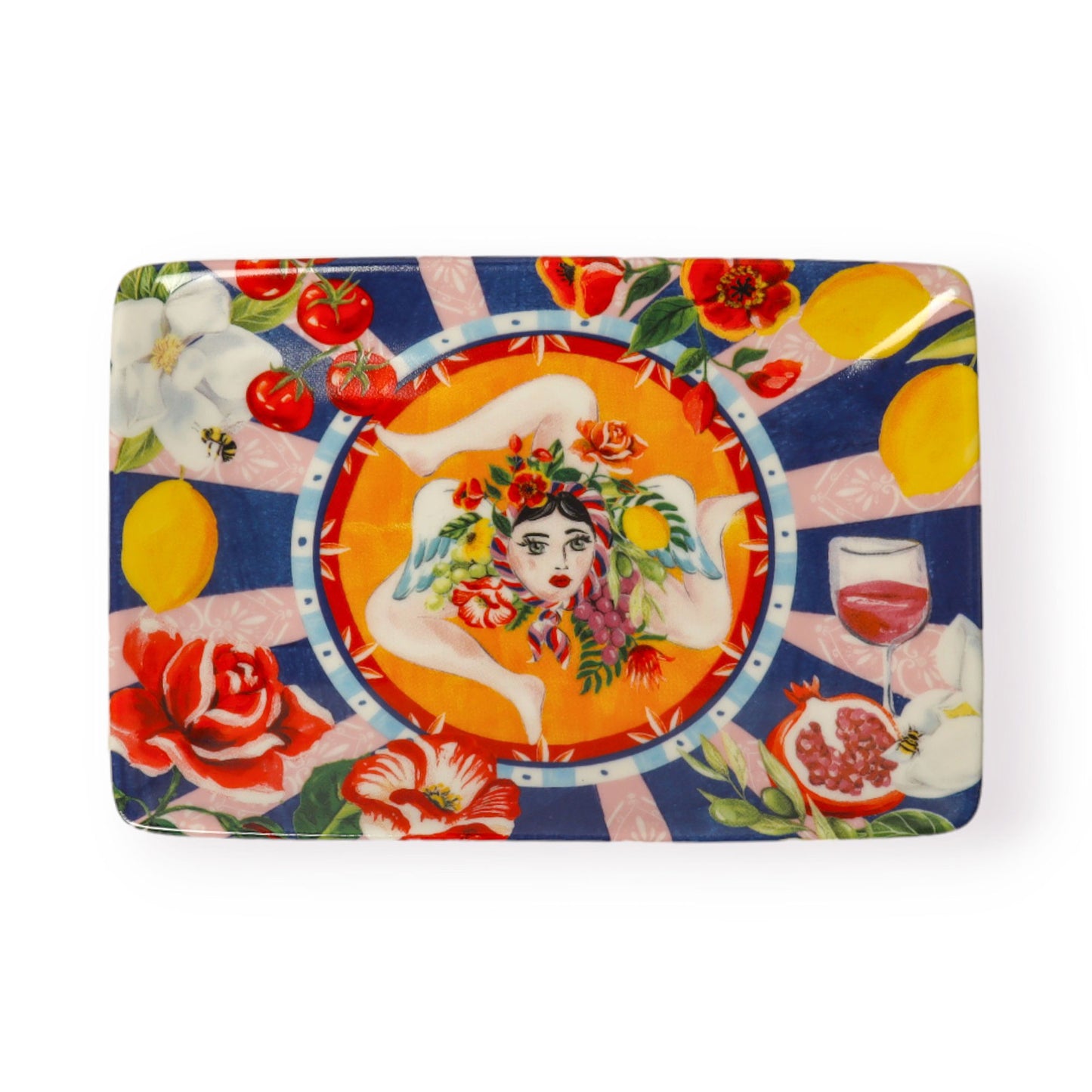 Rectangle Trinket Tray Italian Summer