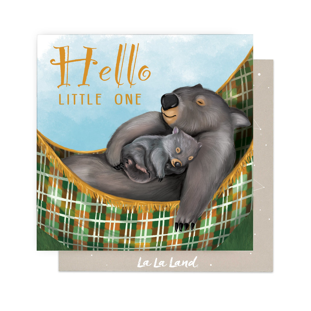 Greeting Card Little One Wombat