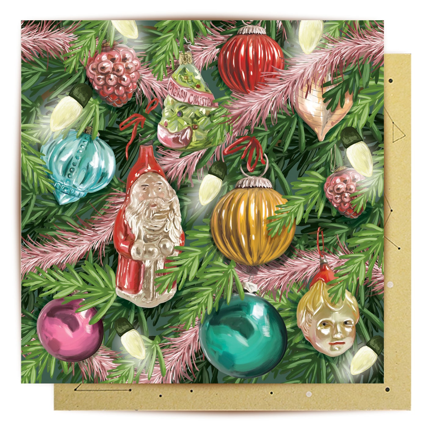 Greeting Card Vintage Tree