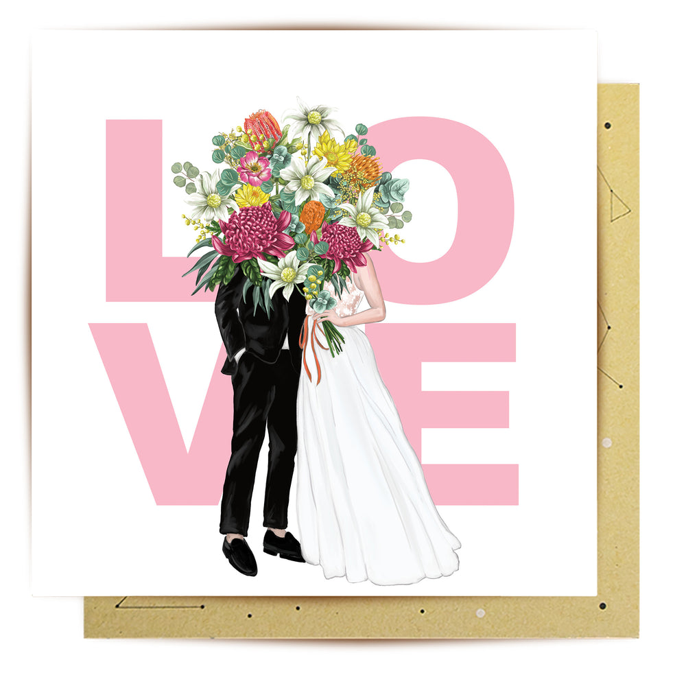 Greeting Card Wedding Love