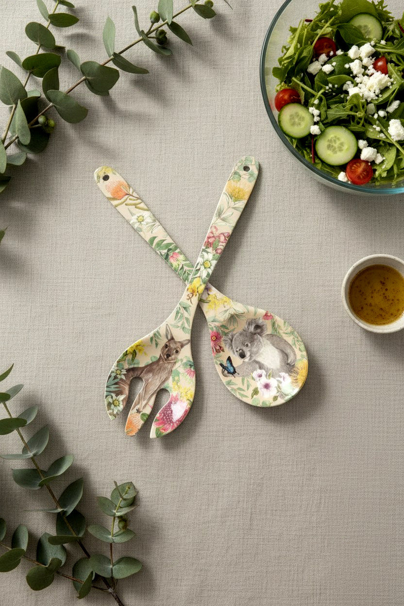 Salad Servers Bush Beauties