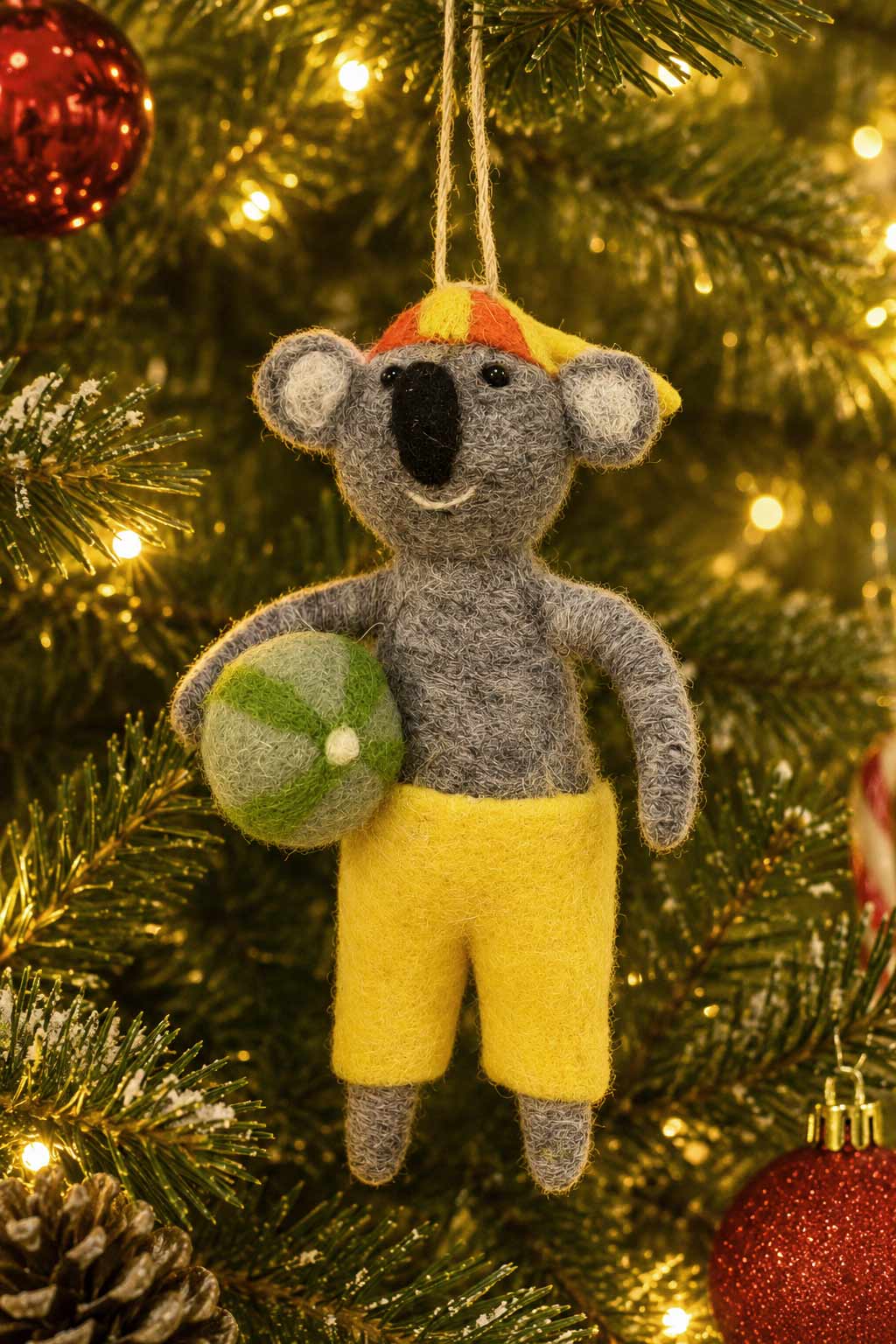 Felt Ornament Beach Ball Koala