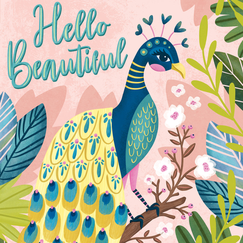 
                      
                        Greeting Card Bonjour Peacock
                      
                    