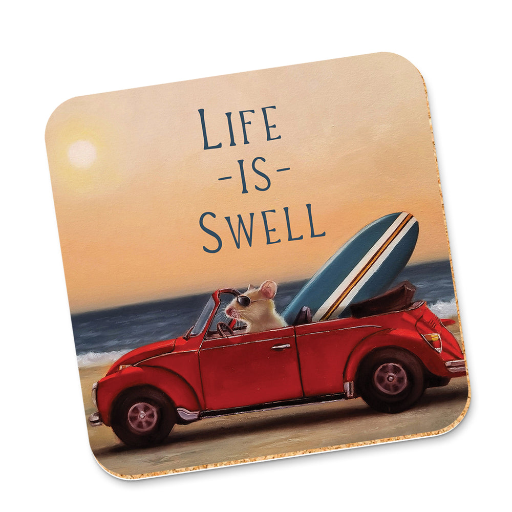 Corky Coaster Swell Birthday Mouse