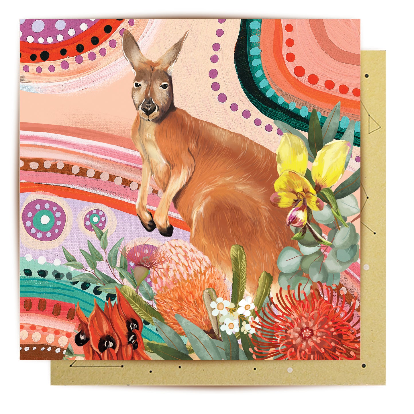 Greeting Card Sacred Country Vol.2 Kangaroo