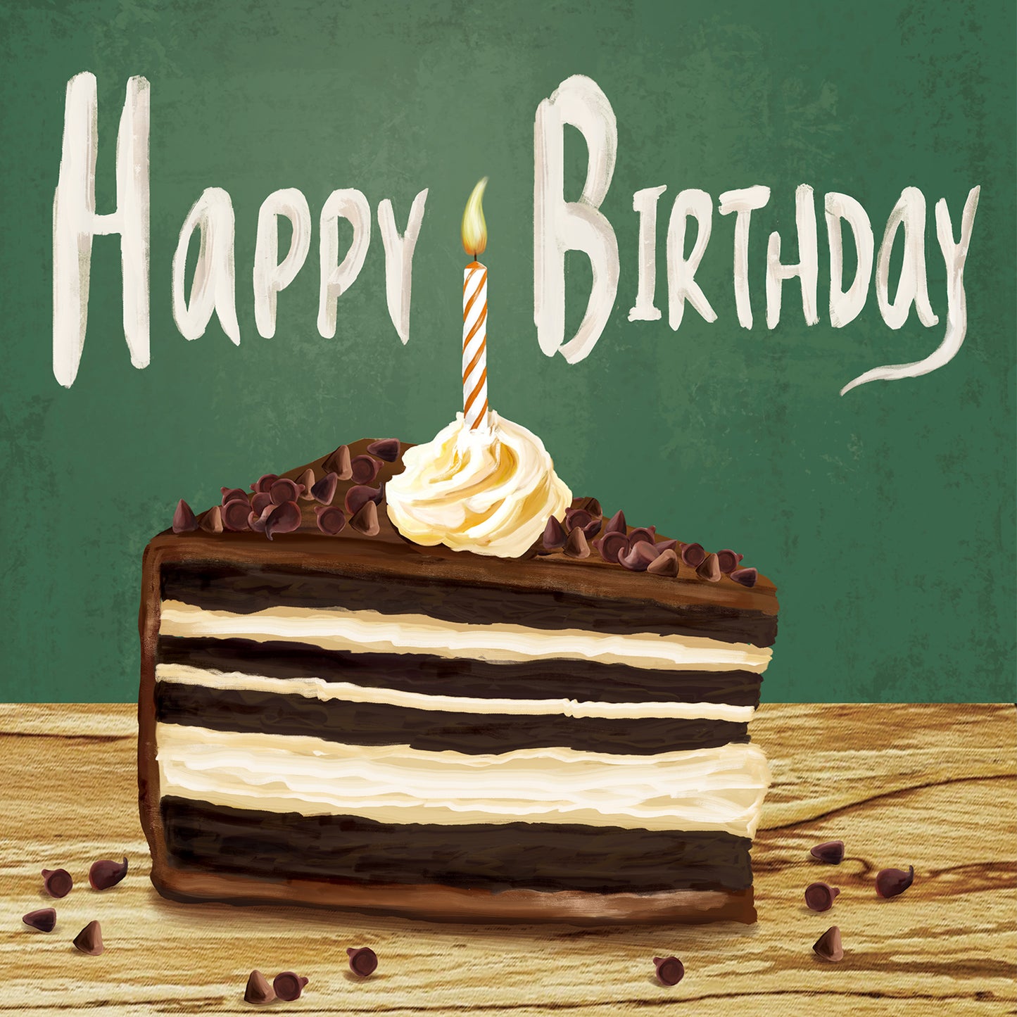 Greeting Card Mud Cake