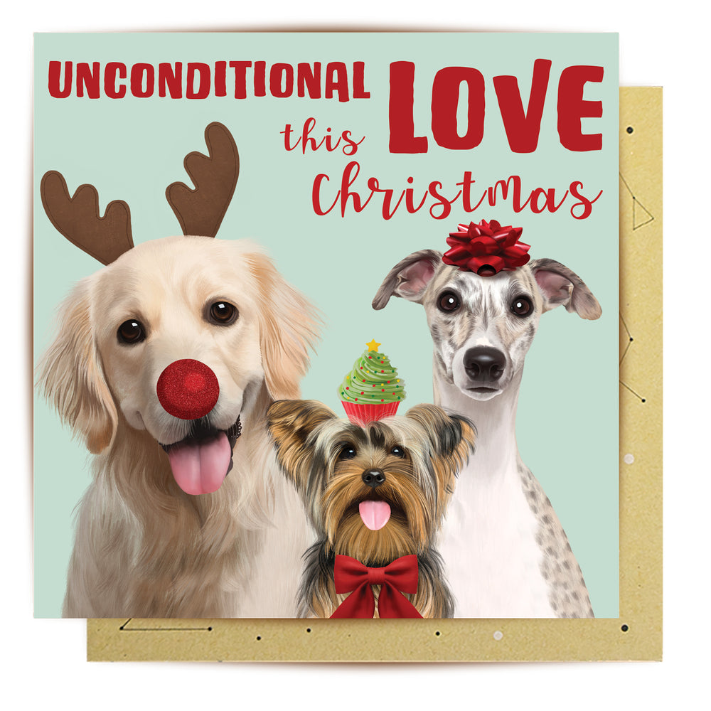 
                      
                        Greeting Card Unconditional Love Dogs
                      
                    