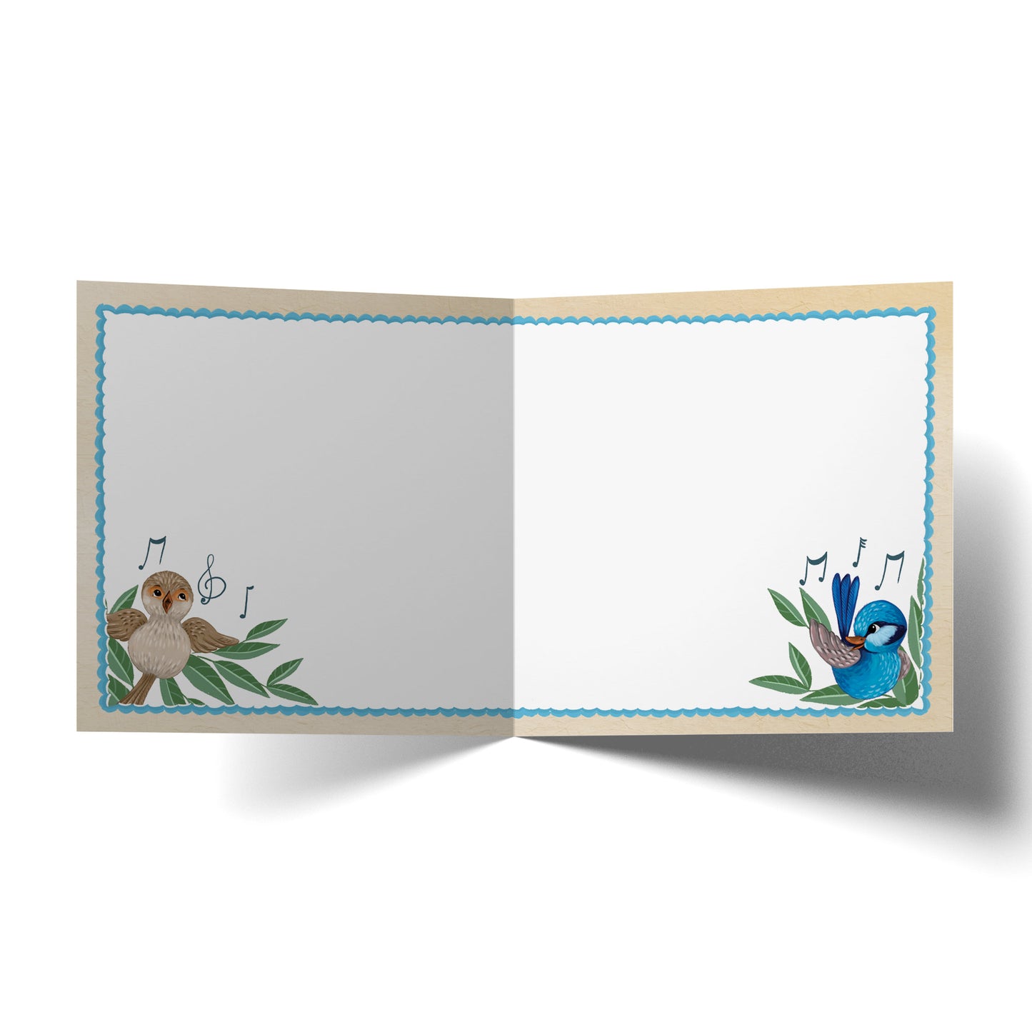 Greeting Card Happy Birthday Singing Birds