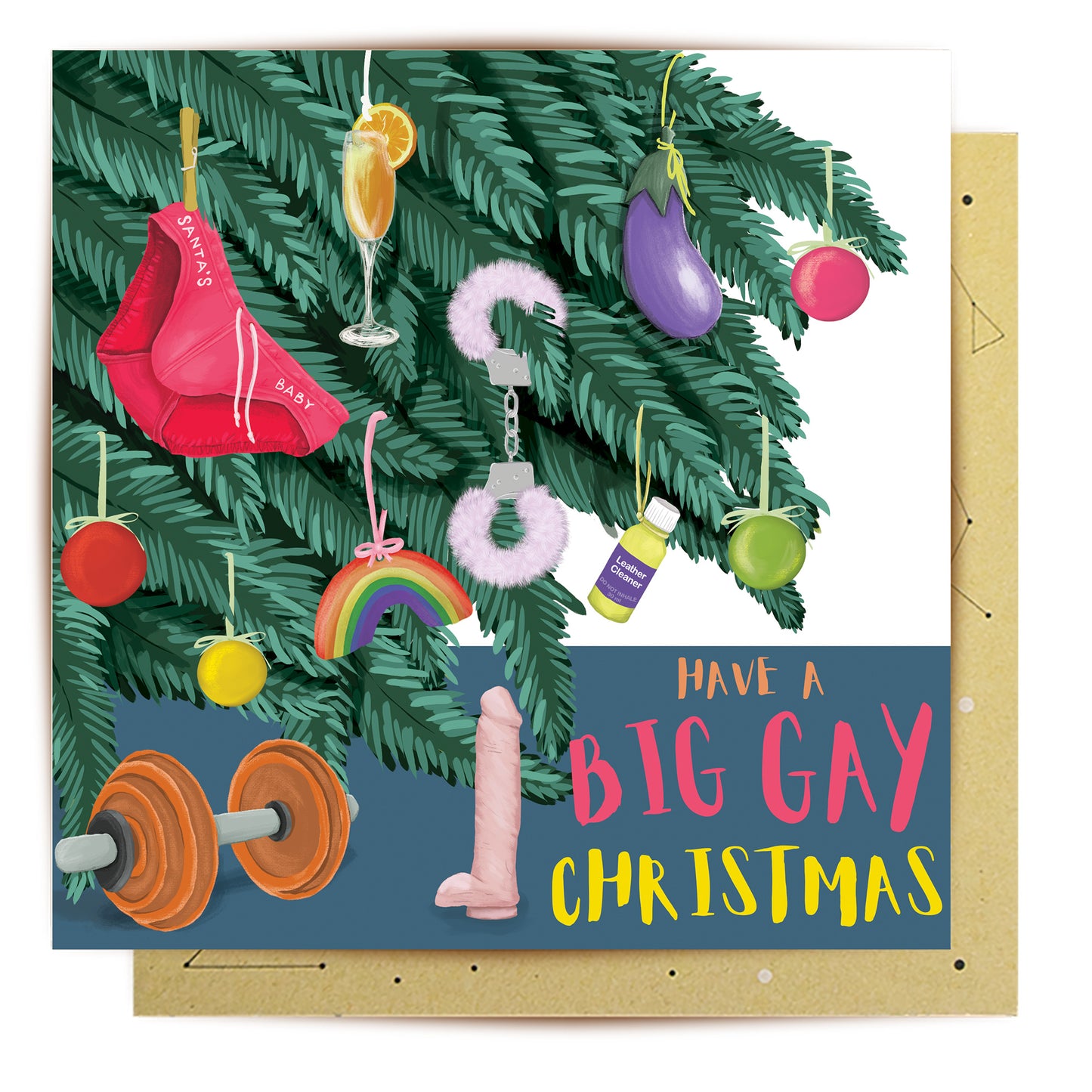 Greeting Card Gay Christmas Tree