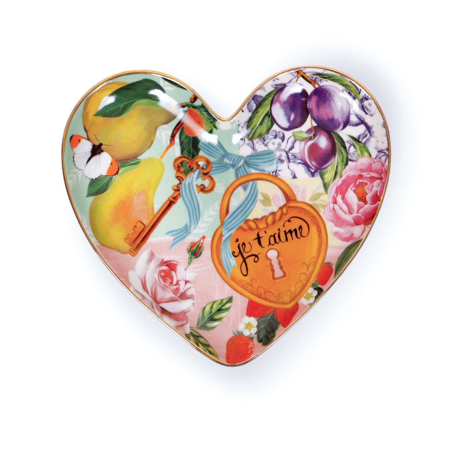 Heart Shape Trinket Tray Je t'aime Paris