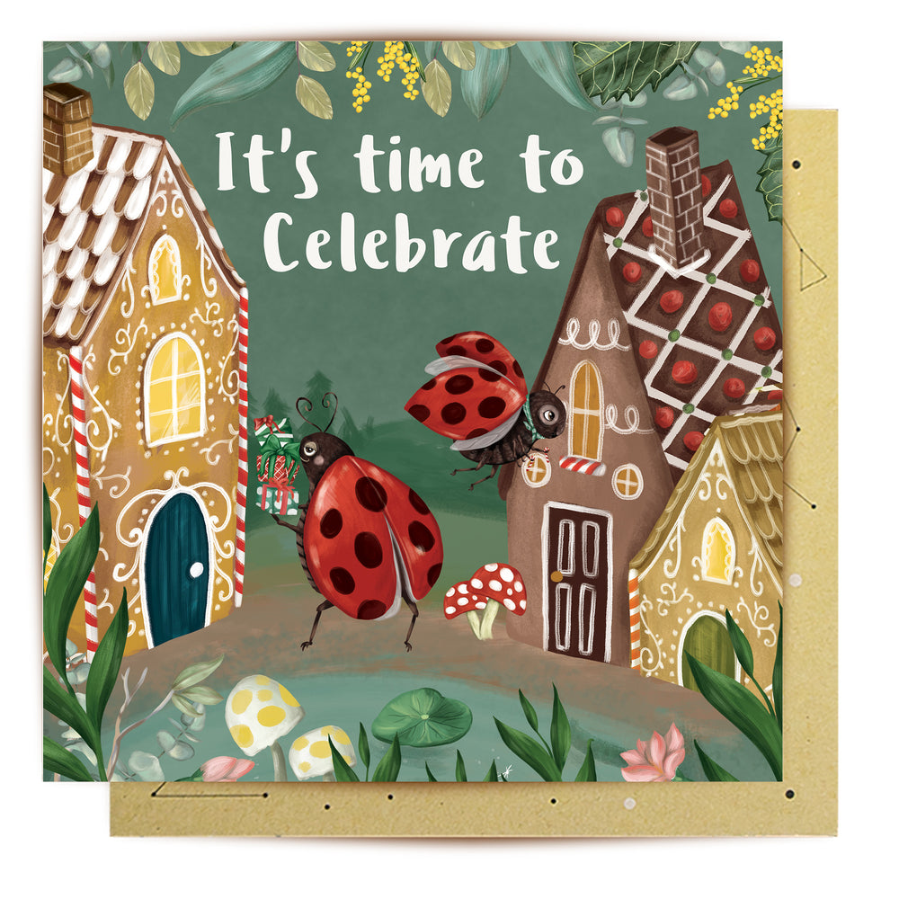 
                      
                        Greeting Card Ginger House Celebration
                      
                    